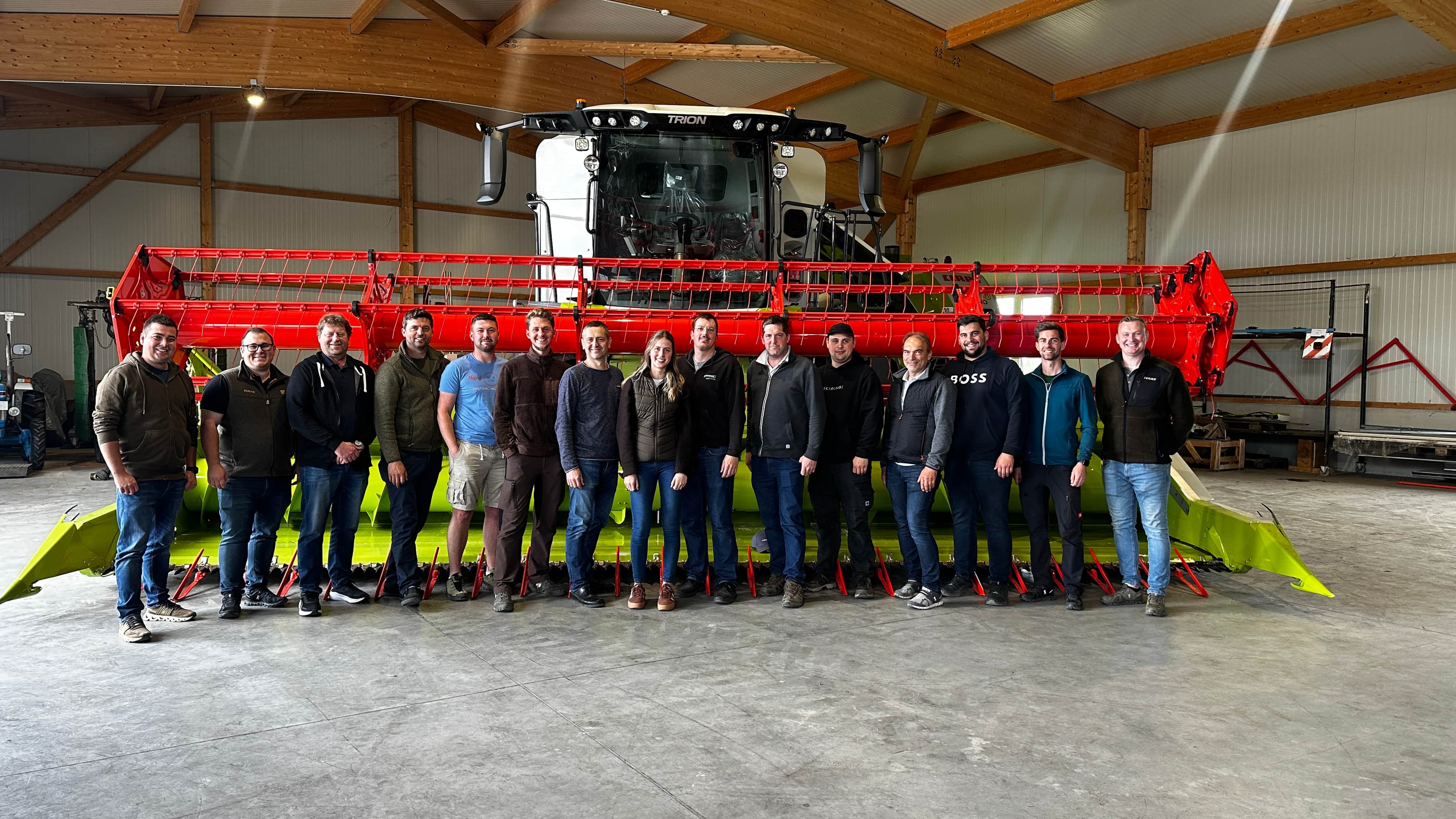 Fahrerschulung für Mähdrescher bei Landtechnik Schuster 