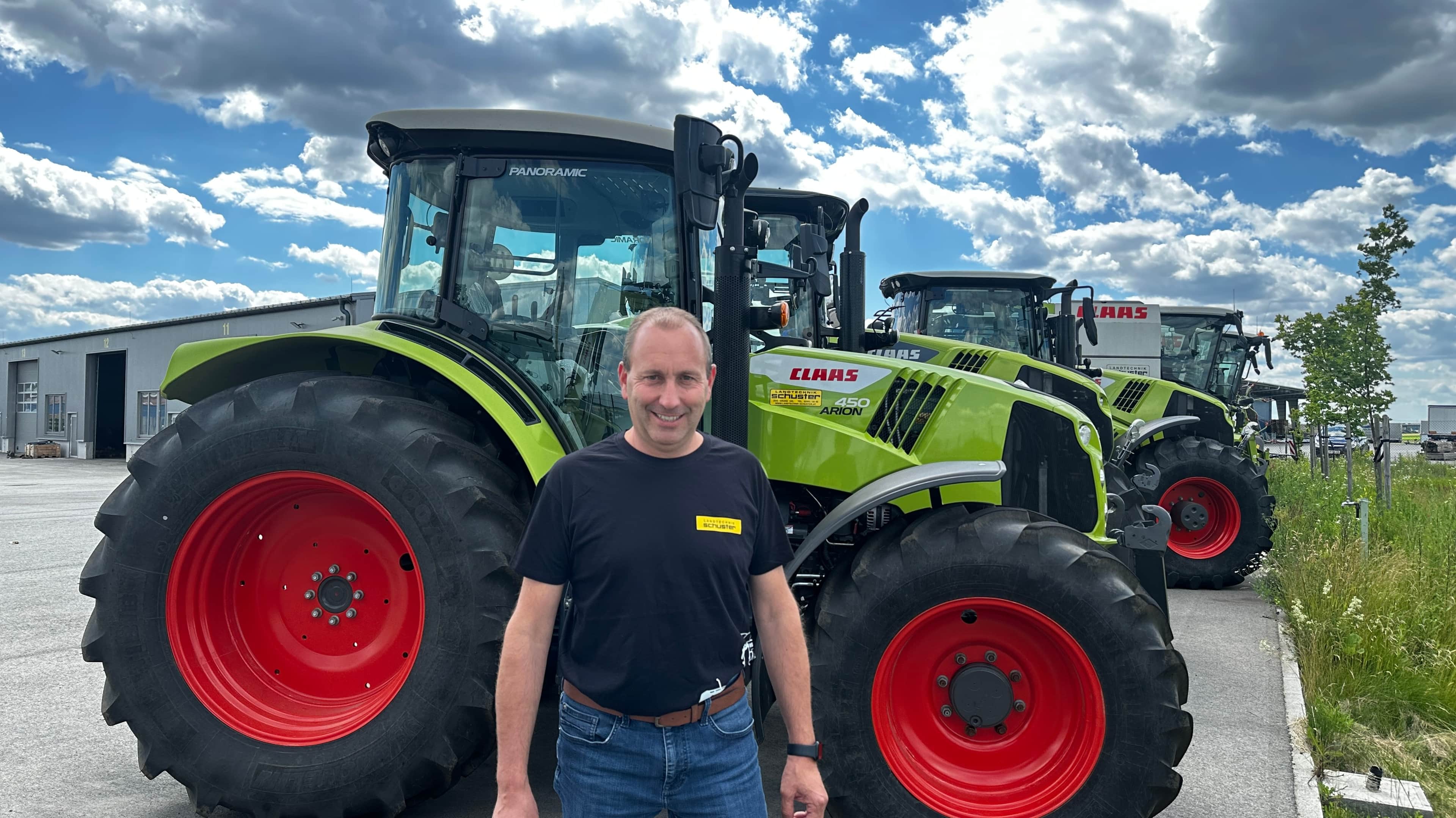 Martin Schmidt, der neue Werkstattleiter in Wullersdorf bei Landtechnik Schuster. 