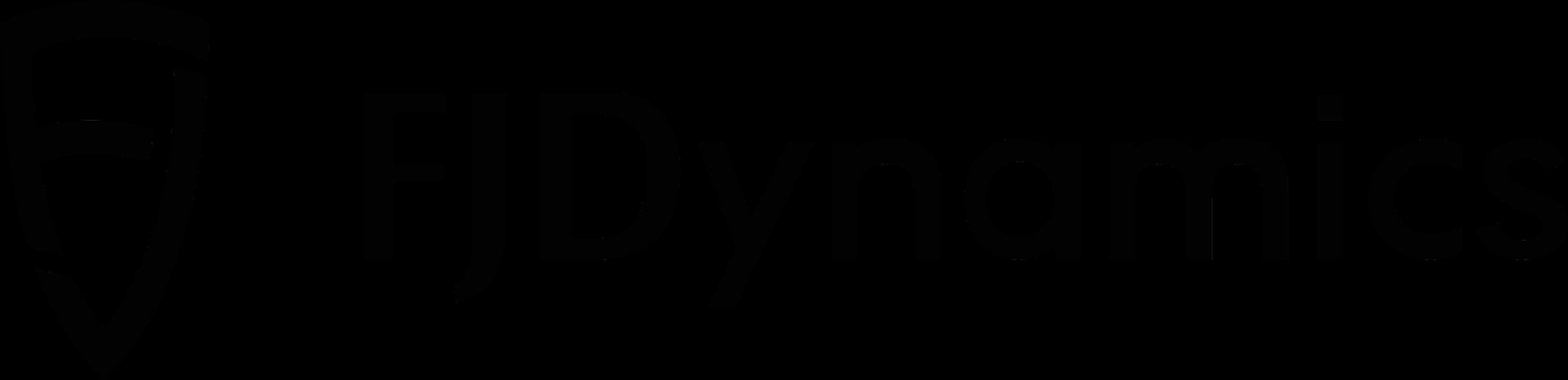FJ Dynamics Logo dark, offizieller Partner von Landtechnik Schuster. 