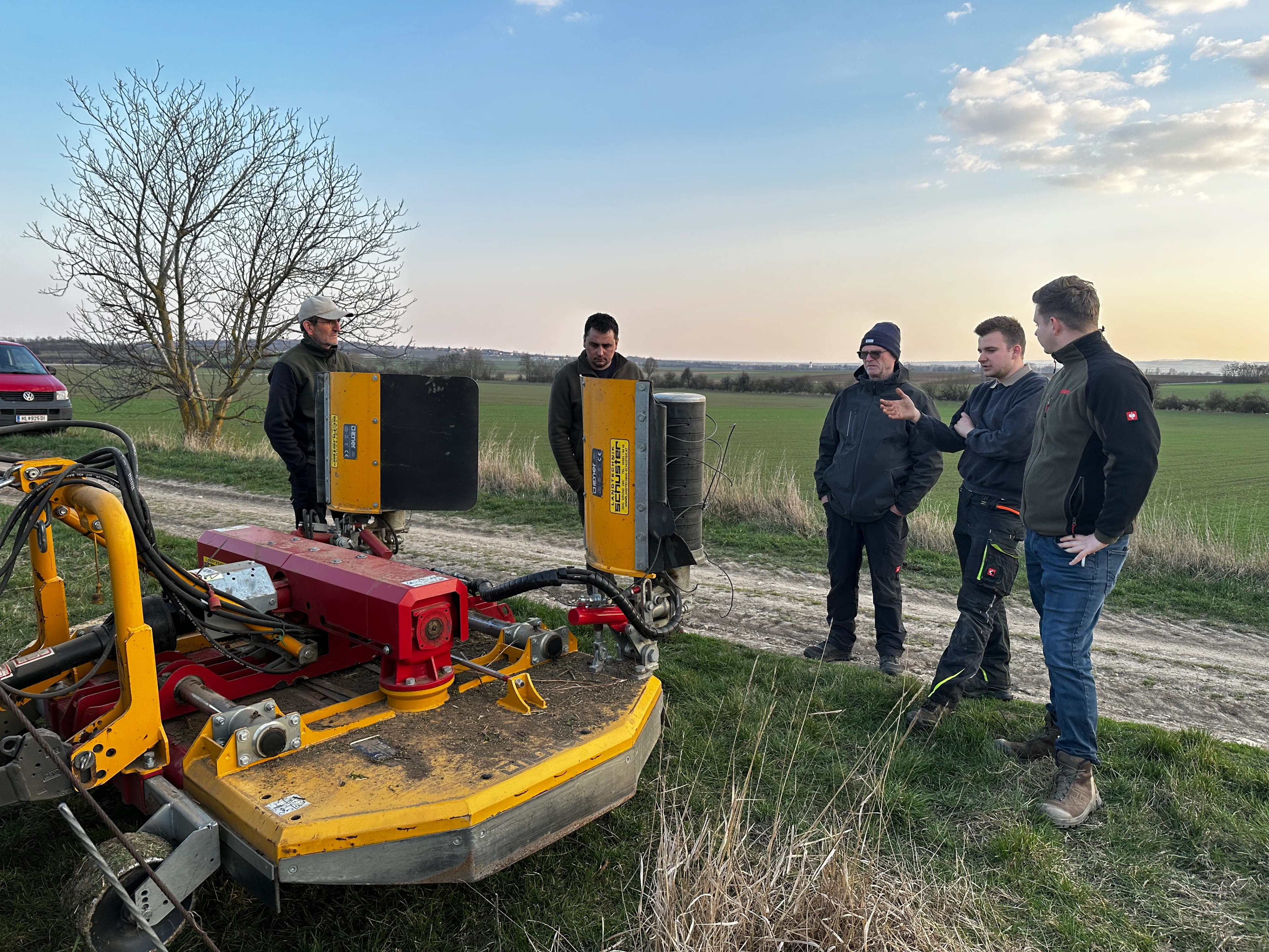 Vorführung des ILMER LMG und dazu das Fadengerätes mit Landtechnik Schuster 