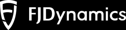 FJ Dynamics Logo dark, offizieller Partner von Landtechnik Schuster. 