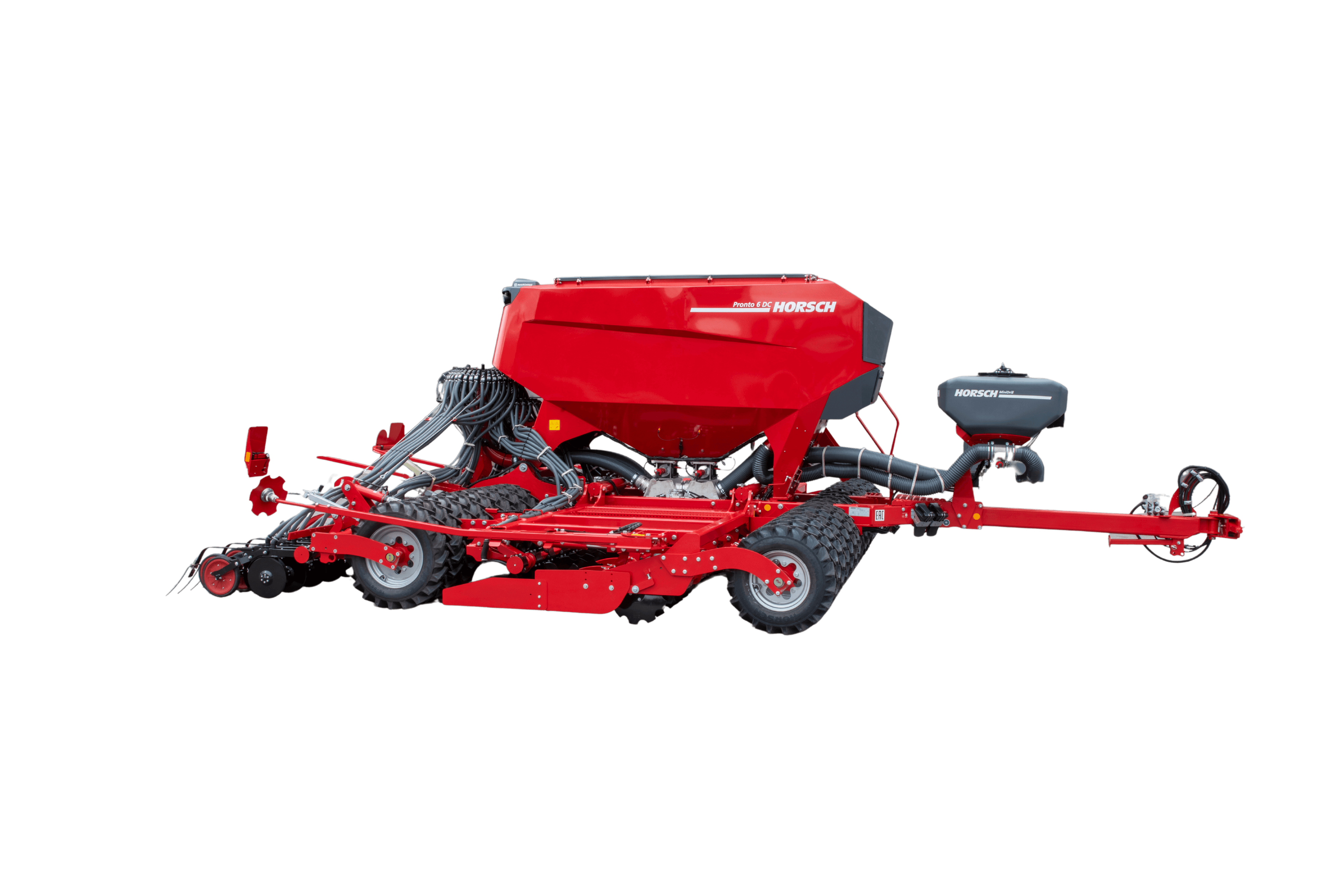 HORSCH Pronto 6 DC leichtzügigste Universaldrillmaschine am Markt, Arbeitsgeschwindigkeiten von bis zu 20 km/h und eine präzise Saatgutablage. Jetzt mieten!