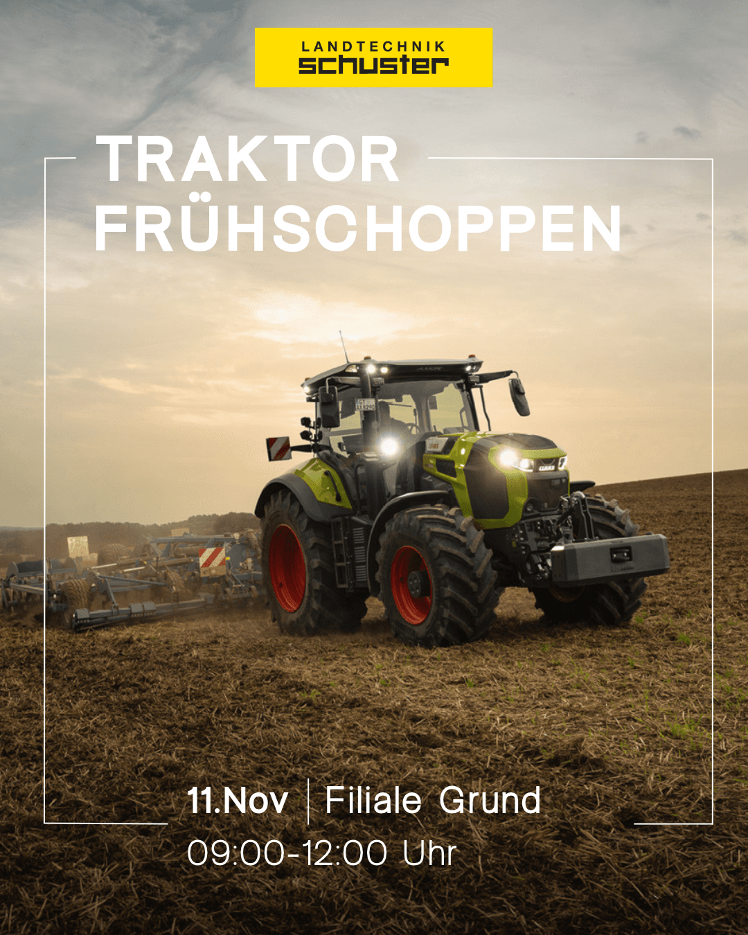 Entdecken Sie die neusten Traktor Modelle beim Traktor Frühschoppen von Landtechnik Schuster in Grund.