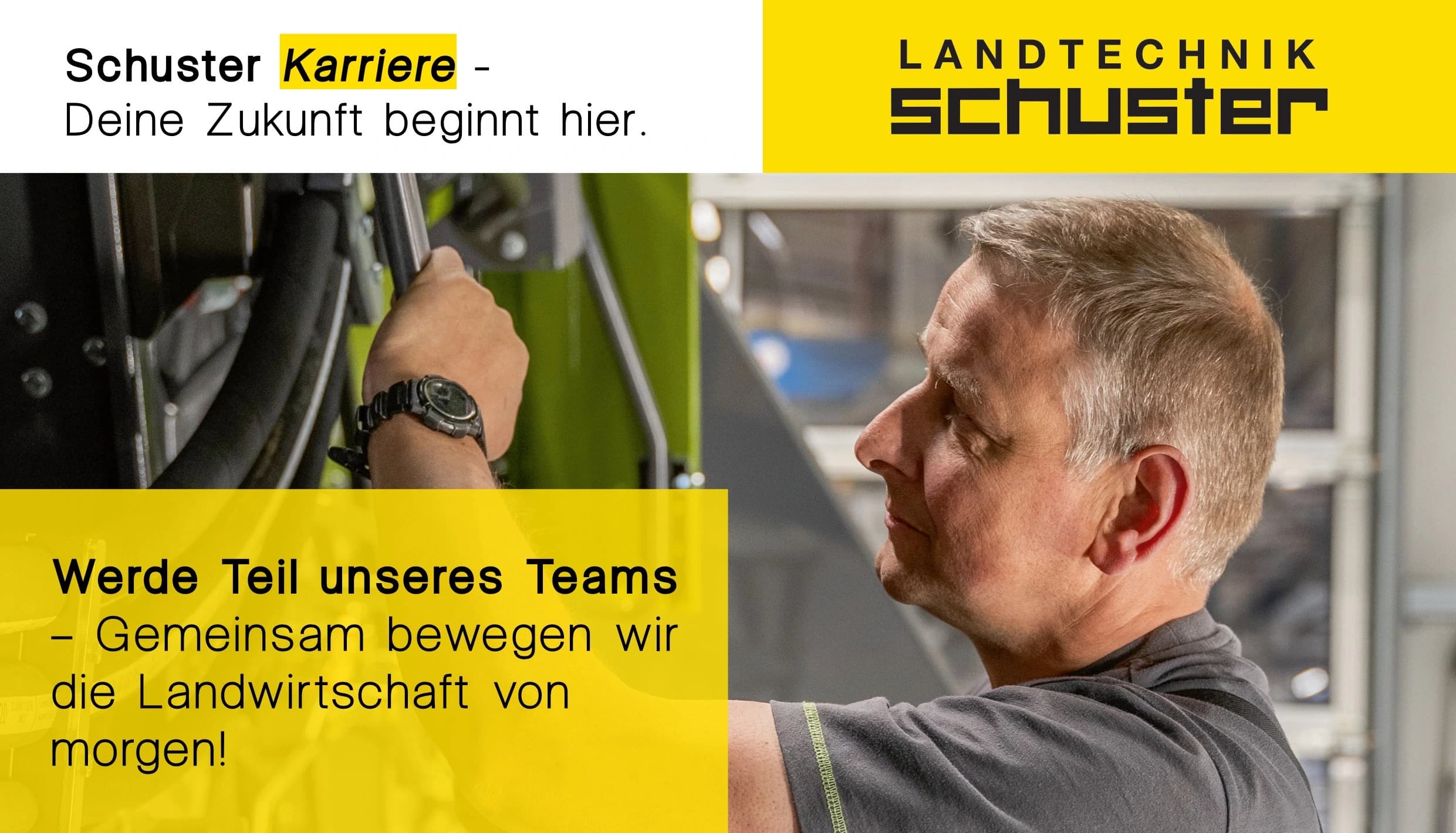 Stellenausschreibung Werkstattleitung bei Landtechnik Schuster